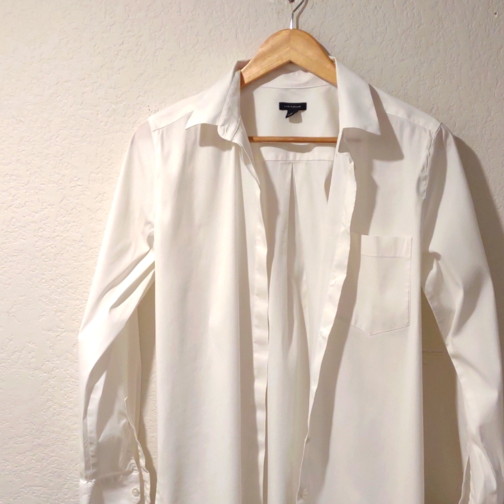 Ann Taylor white button down